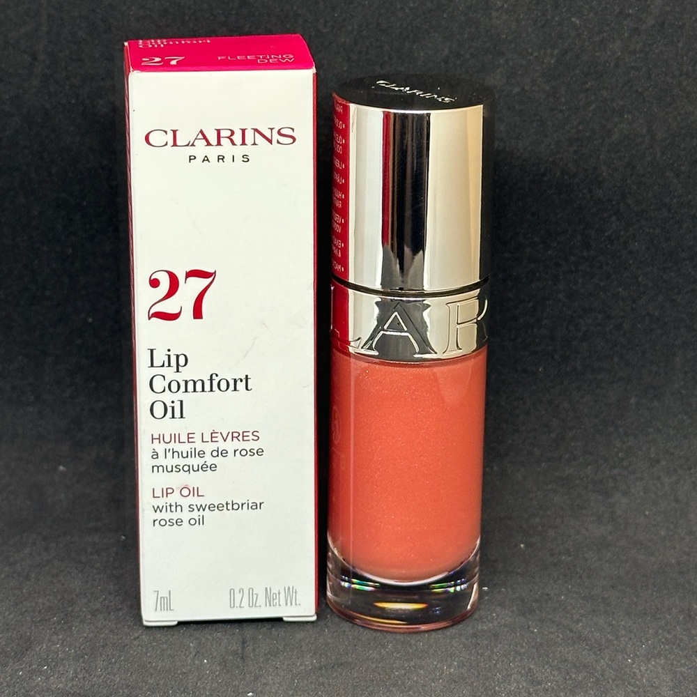 🆕 Clarins Lip Comfort Oil ✨new unused in box✨ shade: fleeting dew